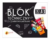 Podobrazia, bloki, papiery - Blok Techniczny Z Czarnymi Kartkami A3 - miniaturka - grafika 1