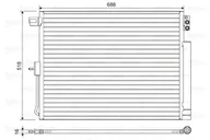 Chłodnice - CHŁODNICA KLIMATYZACJI VALEO 822616 55038003AE JEEP - miniaturka - grafika 1