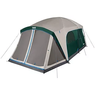 Coleman Skylodge 12-osobowy namiot kempingowy z osłoniętą werandą, odporny na warunki atmosferyczne namiot rodzinny zawiera tyczki oznaczone kolorami, osłonięty ganek, wytrzymały deszczowiec i pasuje - Namioty - miniaturka - grafika 1