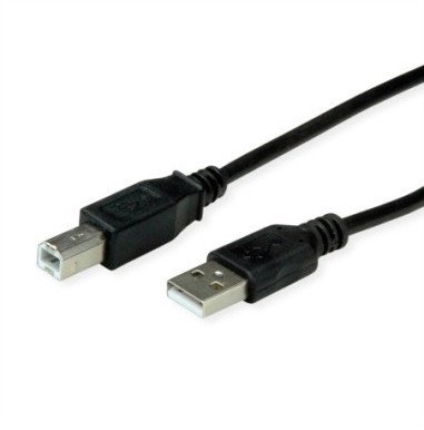 ROLINE RM Kabel USB 2.0, A - B, M/M, czarny, 1,8 m
