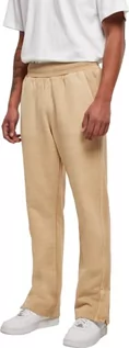 Spodenki męskie - Urban Classics Męskie spodnie dresowe Heavy Terry Garment Dye Slit, Beżowy Union, L - grafika 1