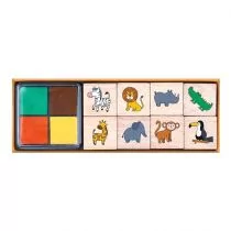 Moses Stempelki Drewniane - Dzikie Zwierzęta - Afryka - Moses - Pieczątki - miniaturka - grafika 1