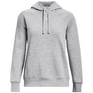 Bluzy sportowe damskie - Bluza damska Under Armour Rival Fleece Hoodie Rozmiar: S / Kolor: szary - miniaturka - grafika 1