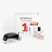Zestawy do manicure i pedicure - Semilac, Zestaw Startowy One Step Hybrid Starter, Zestaw Do Hybryd - miniaturka - grafika 1