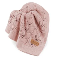 Koce i narzuty dla dzieci - Colorstories Kocyk Bambusowy Ivi Zamglony Róż - miniaturka - grafika 1