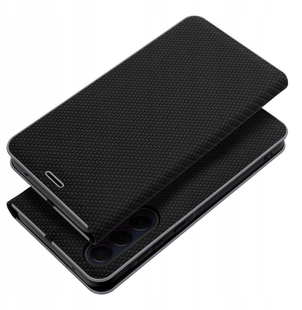 Kabura LUNA Book Carbon do SAMSUNG S24 FE czarny