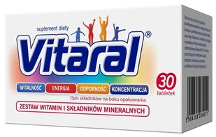 VALEANT VITARAL 30 tabl. - Witaminy i minerały VALEANT VITARAL 30 tabl. - Witaminy i minerały - miniaturka - grafika 1