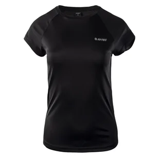 Damska Koszulka z krótkim rękawem HI-TEC LADY ALNA 37308-BLACK – Czarny - Koszulki i topy damskie - miniaturka - grafika 1