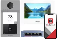 Wideodomofony - Zestaw wideodomofonowy HikVision KIT-IP-PL604-W - miniaturka - grafika 1