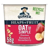 Płatki śniadaniowe i musli - Płatki owsiane Quaker Banan & Strawberry 58g - miniaturka - grafika 1