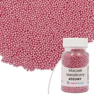 Dodatki do ciast w proszku - Posypka cukrowa MACZEK METALICZNY RÓŻOWY Sweet Decor, 50 g - miniaturka - grafika 1