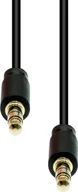 Kable komputerowe i do monitorów - Kabel ProXtend Mini-Jack 3-Pin Slim Cable M-M Black 10M - miniaturka - grafika 1