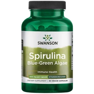 SWANSON Spirulina Blue-Green Algae (90 kaps.) - Suplementy naturalne - miniaturka - grafika 1