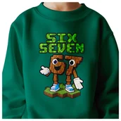 Bluzy dla dziewczynek - BLUZA DZIECIĘCA 67 SIX SEVEN VIRAL DLA CHŁOPCA DZIEWCZYNKI 110-116 - miniaturka - grafika 1