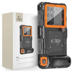 Etui obudowa IPX8 Universal Diving Waterproof Case Black/Orange - Etui i futerały do telefonów - miniaturka - grafika 1