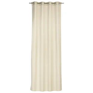 Zasłona Viggo beżowa 140 x 260 cm na przelotkach Inspire - Zasłony - miniaturka - grafika 1