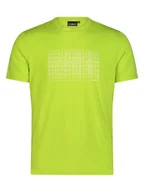 Koszulki sportowe męskie - CMP Koszulka funkcyjna w kolorze jaskrawozielonym - miniaturka - grafika 1