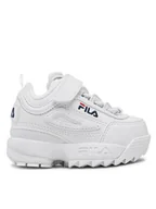 Buty dla dziewczynek - Fila Sneakersy Disruptor E Infants 1011298.1FG Biały - miniaturka - grafika 1