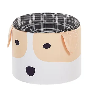 Beliani Pufa dla dzieci ze schowkiem wielokolorowa WILSON - Taborety i hokery - miniaturka - grafika 1