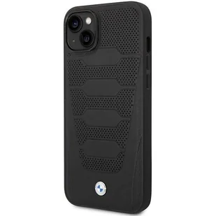 Etui BMW BMHCP14S22RPSK iPhone 14 6,1" czarny/black Leather Seats Pattern - Etui i futerały do telefonów - miniaturka - grafika 2