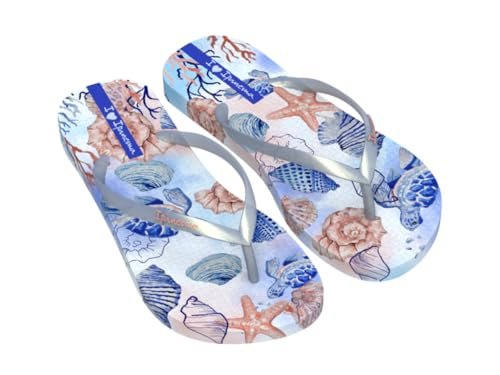 Ipanema Verao Tropical FEM klapki damskie, jasnoniebieskie/perłowe niebieskie, 37 EU, Jasnoniebieski, perłowy niebieski, 37 EU