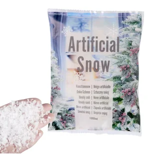 SZTUCZNY ��NIEG DEKORACYJNY LEKKI PUSZYSTY PROSZEK DO DEKORACJI 1000 ml - Zabawki kreatywne - miniaturka - grafika 1