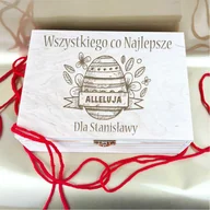 Gadżety dla niej i dla niego - Pudełko Wszystkiego co najlepsze z okazji Świąt wielkanocnych z imieniem - miniaturka - grafika 1