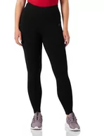 Legginsy - Legginsy damskie 4F Leg350 dżinsy, głębokie czarno-czarne, Deep Black - Czarny, L - miniaturka - grafika 1