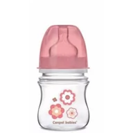 Butelki dla niemowląt - Canpol babies EasyStart Newborn Baby, Butelka antykolkowa, 120 ml, Kwiatki - miniaturka - grafika 1