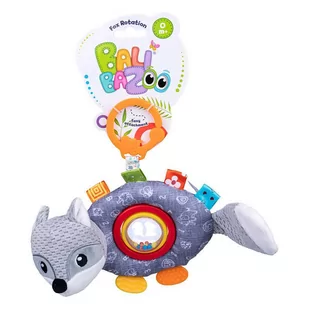 Balibazoo Zawieszka szary lis grzechotka 6O41CT 6O41CT SAM  One size - Grzechotki dla dzieci - miniaturka - grafika 1