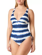 Stroje kąpielowe - Triumph Damski kostium kąpielowy Summer Fizz OP PT, połączenie blue-dark 38D, Blue - Dark Combination, 38 - miniaturka - grafika 1