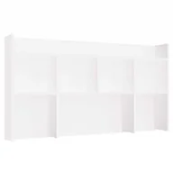 Biurka - Nadstawka do Biurka 130 cm BIAŁA Regał Na Książki Dokumenty - miniaturka - grafika 1
