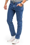Spodnie męskie - Wrangler Larston Męskie Spodnie Jeansowe Cool Blue W18Skt32Q-W34 L32 - miniaturka - grafika 1