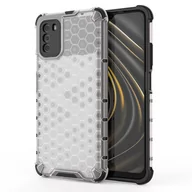 Etui i futerały do telefonów - Hurtel Honeycomb etui pancerny pokrowiec z żelową ramką Xiaomi Poco M3 / Xiaomi Redmi 9T przezroczysty - miniaturka - grafika 1