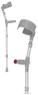 Kula łokciowa z szeroką boczną odchylaną obejmą podwójną regulacją wysokości 09/MR : uchwyt_kuli/laski-twardy-miekki - Miękki - Wózki inwalidzkie - miniaturka - grafika 1
