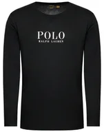 Koszulki męskie - Bluzka męska z długim rękawem POLO RALPH LAUREN czarny longsleeve sportowy r. M - miniaturka - grafika 1