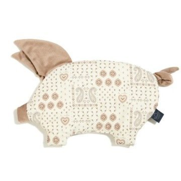La Millou Poduszka Sleepy Pig Velvet BANDANA CREAM