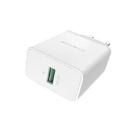 Ładowarki do telefonów - Ładowarka Canyon USB-A QC 3.0 biała (CNE-CHA24W) - miniaturka - grafika 1