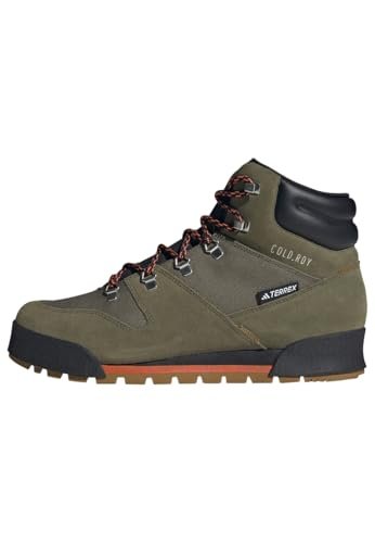 adidas Terrex Snowpitch Cold.rdy Hiking Shoes męskie buty piłkarskie, Olive Strata Bronze Strata Orange, 40 2/3 EU