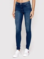 Spodnie damskie - Tommy Jeans Jeansy Nora DW0DW09213 Granatowy Skinny Fit - miniaturka - grafika 1