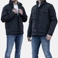 Kurtki męskie - Kurtka Męska Wiosenna Czarna EBOUND-A134536 S Czarny - miniaturka - grafika 1