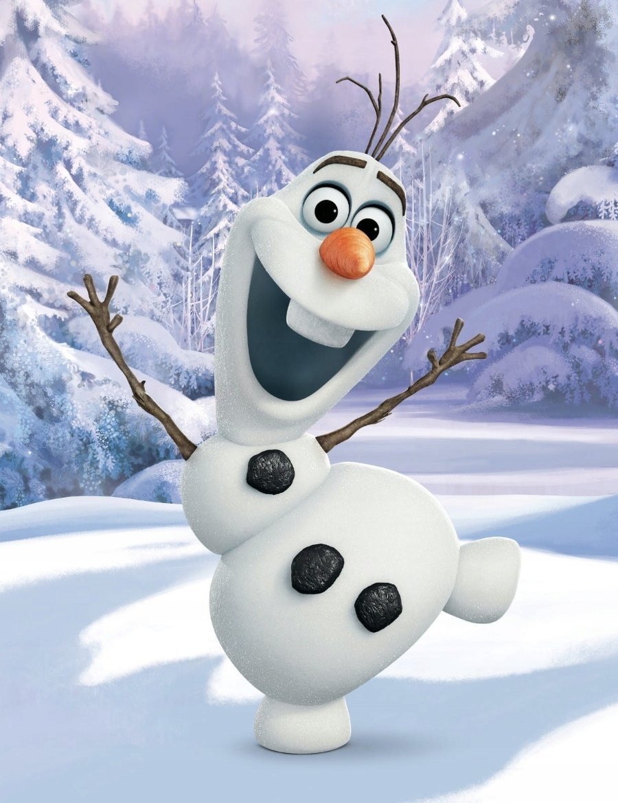 PUZZLE OLAF KRAINA LODU FROZEN A3 252 el z Nadrukiem + IMIĘ Pudełko 18