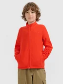 Bluzy dla chłopców - 4F Polar slim ze stójką chłopięcy - czerwony 158 (12-13 lat) - miniaturka - grafika 1