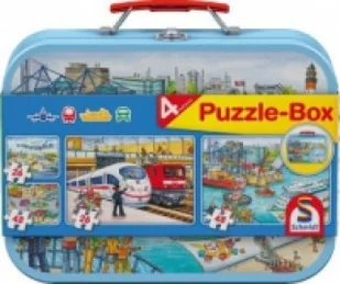 Schmidt Spiele Spiele, puzzle w walizce Transport - Puzzle - miniaturka - grafika 2