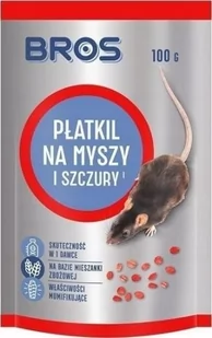 Bros Płatki na myszy i szczury 100G doypack - Zwalczanie i odstraszanie szkodników - miniaturka - grafika 1