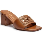 Klapki i japonki damskie - Guess Skórzane klapki na słupku GANIKA - miniaturka - grafika 1