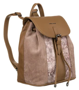 Plecak damski miejski wzór skóry węża skóra ekologiczna z klapką i klamerką David Jones, jasny brązowy - Empik - Plecaki Plecak damski miejski wzór skóry węża skóra ekologiczna z klapką i klamerką David Jones, jasny brązowy - Empik - Plecaki - miniaturka - grafika 1