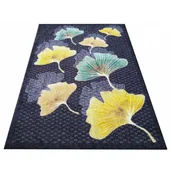 Dywany - Czarny nowoczesny dywan w kwiaty E5-N54 - miniaturka - grafika 1