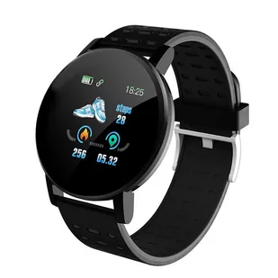 Microwear 119 Plus 1000000578775 Czarny - Smartwatch - miniaturka - grafika 1