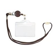 Przybory szkolne - Identyfikator ze smyczą Titanum 95x55 mm Czarny - miniaturka - grafika 1